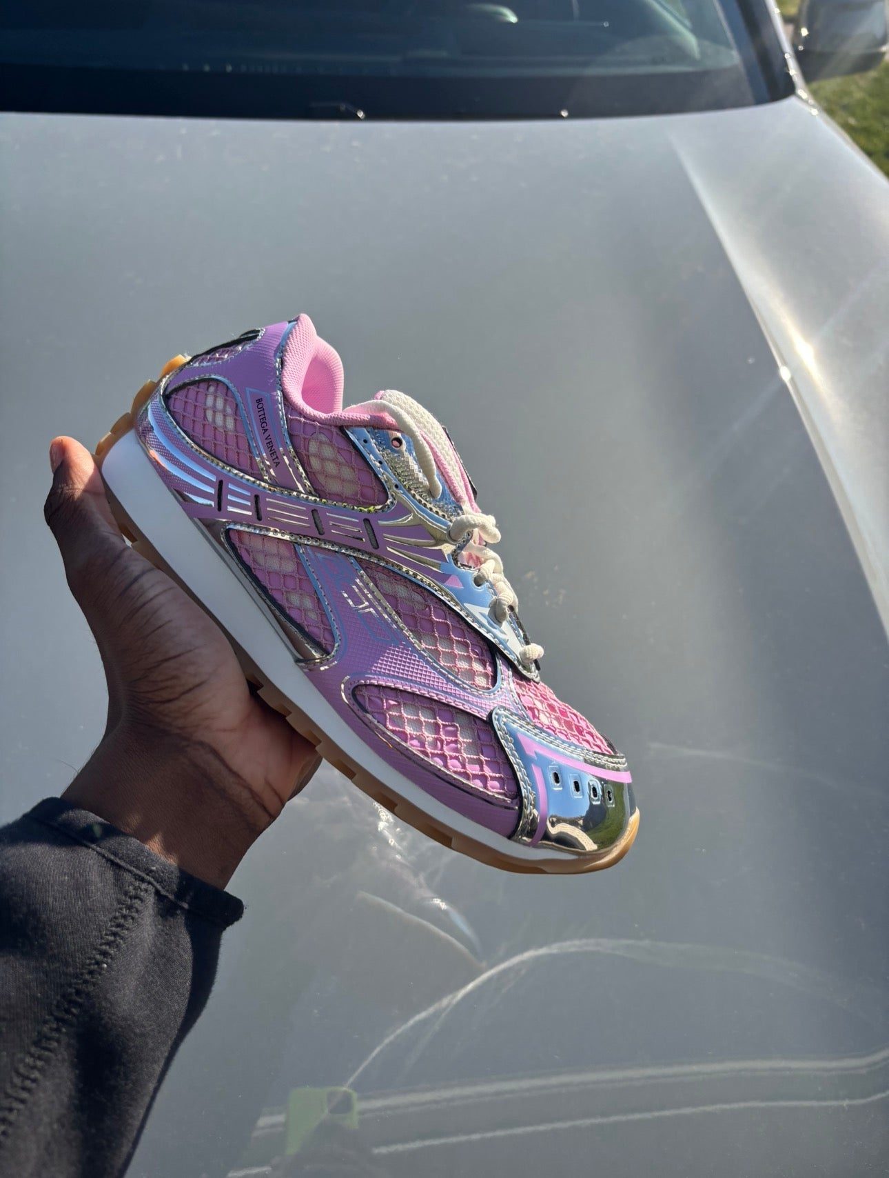 Bottega Veneta Orbit Sneaker Pink